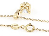 Certified White Lab-Grown Diamond G SI2 10K YG Tulip Setting Solitaire Pendant With Chain 1.00ct