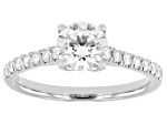 Certified White Lab-Grown Diamond G SI2 10K White Gold Ring 1.25ctw