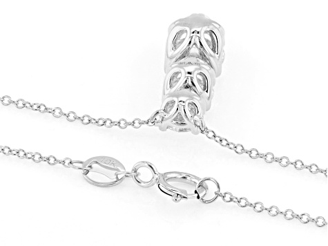 Certified White Lab-Grown Diamond G SI2 10K White Gold Tulip Setting Station Necklace 2.00ctw