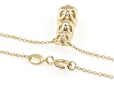 Certified White Lab-Grown Diamond G SI2 10K Yellow Gold Tulip Setting Station Necklace 2.00ctw