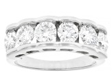 White Lab-Grown Diamond H SI Rhodium Over Sterling Silver Ring 2.25ctw