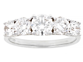 White Lab-Grown Diamond H SI1 10K White Gold Ring 2.00ctw