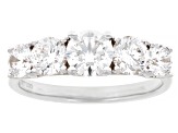 White Lab-Grown Diamond H SI1 10K White Gold Ring 2.00ctw