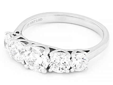 White Lab-Grown Diamond H SI1 10K White Gold Ring 2.00ctw
