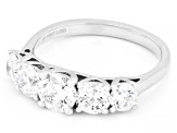White Lab-Grown Diamond H SI1 10K White Gold Ring 2.00ctw