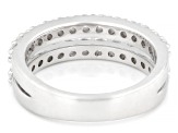 Round White Lab-Grown Diamond G-H VS Rhodium Over Sterling Silver Ring 1.00ctw