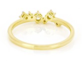 Round White Lab-Grown Diamond G-H SI 18K Yellow Gold Over Sterling Silver Ring 0.20ctw