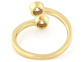 Round White Lab-Grown Diamond H SI 14K Yellow Gold Over Sterling Silver Ring 0.50ctw