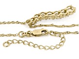Round White Lab-Grown Diamond H SI 14K Yellow Gold Over Sterling Silver Necklace 1.90ctw