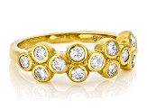Round White Lab-Grown Diamond H SI 14K Yellow Gold Over Sterling Silver Ring 0.80ctw