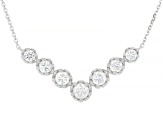 Round White Lab-Grown Diamond F SI 14K White Gold Necklace 1.00ctw
