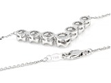 Round White Lab-Grown Diamond F SI 14K White Gold Necklace 1.00ctw