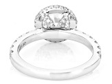 Round White Lab-Grown Diamond H SI 14K White Gold Ring 2.90ctw