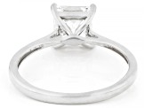 Certified Princess Cut White Lab-Grown Diamond H SI 10K White Gold Solitaire Ring 1.50ct