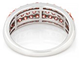 Round Pink Lab-grown Diamond SI Rhodium Over Sterling Silver Ring 1.00ctw