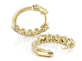 White Lab-Grown Diamond H SI1 14K Yellow Gold Over Sterling Silver Huggie Hoop Earrings 2.00ctw