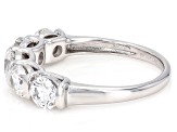 Round White Lab-Grown Diamond H SI1 Rhodium Over Sterling Silver Ring 2.00ctw