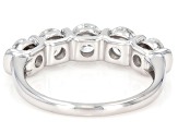 Round White Lab-Grown Diamond H SI1 Rhodium Over Sterling Silver Ring 2.00ctw