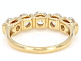 Round White Lab-Grown Diamond H SI1 14K Yellow Gold Over Sterling Silver Ring 2.00ctw
