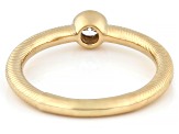 Round White Lab-Grown Diamond F-G SI 14K Yellow Gold Over Sterling Silver Ring 0.15ct