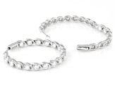 Round White Lab-Grown Diamond G-H VS Rhodium Over Sterling Silver Inside-Out Hoop Earrings 2.00ctw