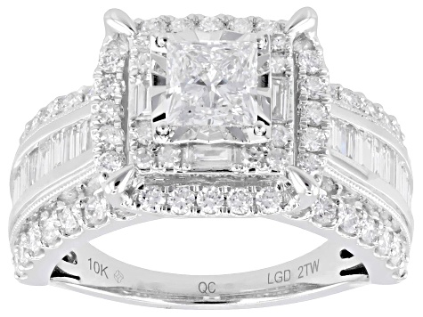 Lab-Grown Diamond H SI2 10K White Gold Ring 2.00ctw
