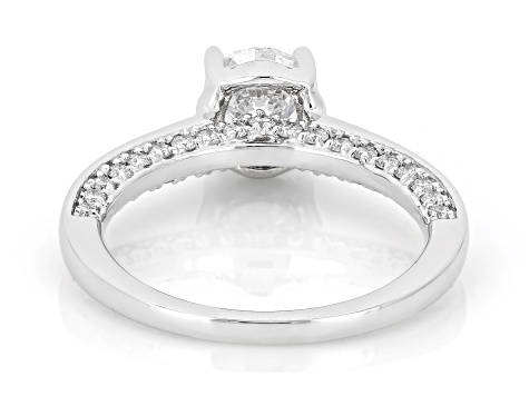 Round White Lab-Grown Diamond F VS2 14K White Gold Ring 1.50ctw