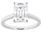 Certified White Lab-Grown Diamond E-F VS1 Platinum Solitaire Ring 3.00ct