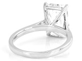 Certified White Lab-Grown Diamond E-F VS1 Platinum Solitaire Ring 5.00ct