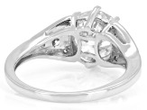 Certified Round White Lab-Grown Diamond H SI2 14K White Gold Ring 2.85ctw