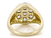 White Lab-Grown Diamond VS F-G 14K Yellow Gold Over Sterling Silver Ring 1.80ctw