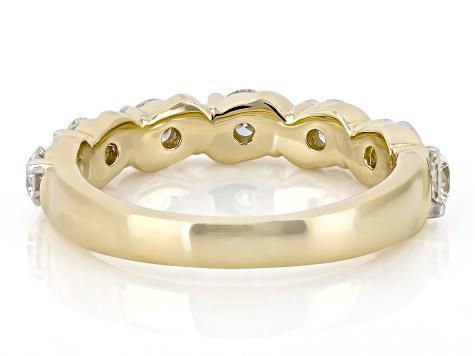 White Lab-Grown Diamond SI F-G 14K Yellow Gold Over Sterling Silver Band Ring 1.00ctw