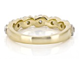 White Lab-Grown Diamond SI F-G 14K Yellow Gold Over Sterling Silver Band Ring 1.00ctw