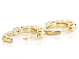 White Lab-Grown Diamond H SI2 14K Yellow Gold Over Sterling Silver Huggie Earrings 2.00ctw