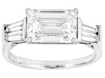 Certified White Lab-Grown Diamond E-F VS1 10K White Gold Ring 3.35ctw