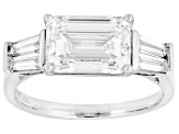 Certified White Lab-Grown Diamond E-F VS1 10K White Gold Ring 3.35ctw