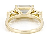 Certified White Lab-Grown Diamond E-F VS1 10K Yellow Gold Ring 3.35ctw