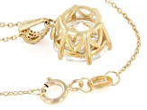 Certified White Lab-Grown Diamond G VS2 14K Yellow Gold Pendant With Chain 5.05ctw