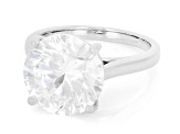 Certified White Lab-Grown Diamond F VS2 14K White Gold Solitaire Ring 7.00ct