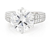 Certified White Lab-Grown Diamond F VS2 14K White Gold Ring 6.75ctw
