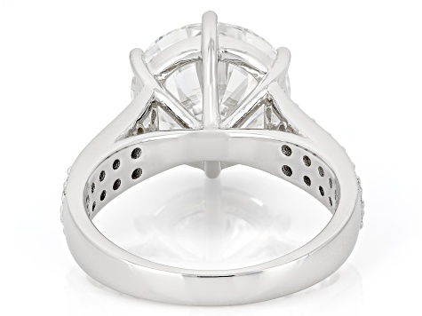 Certified White Lab-Grown Diamond F VS2 14K White Gold Ring 6.75ctw
