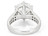 Certified White Lab-Grown Diamond F VS2 14K White Gold Ring 6.75ctw