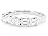 White Lab-Grown Diamond H SI1 10k White Gold Band Ring 1.00ctw