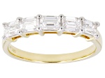 White Lab-Grown Diamond H SI1 10k Yellow Gold Band Ring 1.00ctw