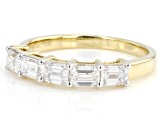 White Lab-Grown Diamond H SI1 10k Yellow Gold Band Ring 1.00ctw