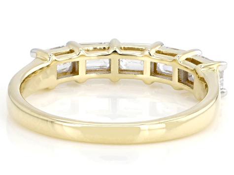 White Lab-Grown Diamond H SI1 10k Yellow Gold Band Ring 1.00ctw