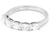 White Lab-Grown Diamond H SI1 10k White Gold Band Ring 1.00ctw