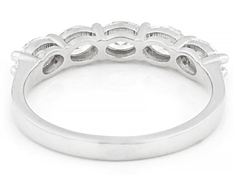 White Lab-Grown Diamond H SI1 10k White Gold Band Ring 1.00ctw