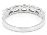 White Lab-Grown Diamond H SI1 10k White Gold Band Ring 1.00ctw