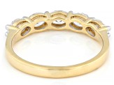White Lab-Grown Diamond H SI1 10k Yellow Gold Band Ring 1.00ctw